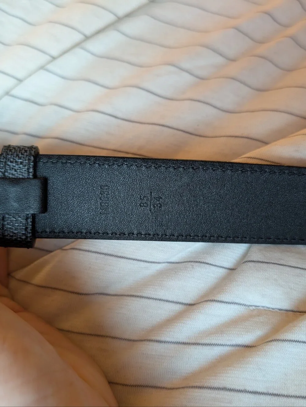 Louis Vuitton 30mm Damier Graphite belt